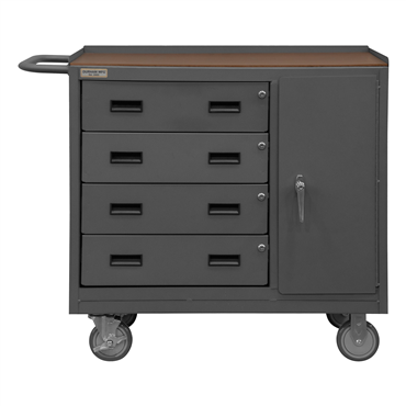 Single Shelf Industrial Duty Mobile Bench Cabinet